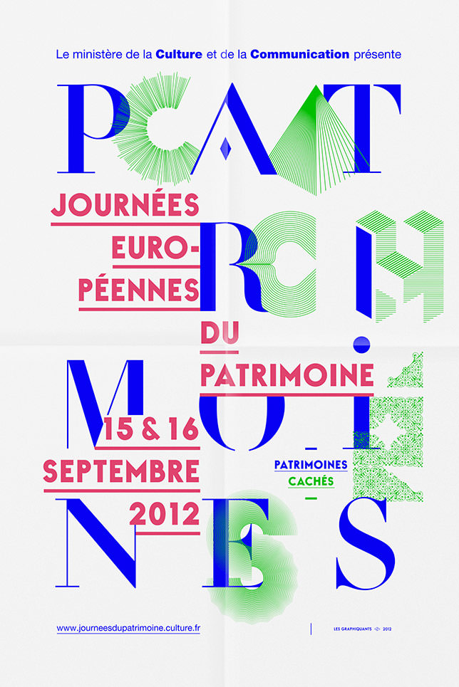 Ministry of Culture and Communication – Paris - 2012 JEP poster - Les Graphiquants